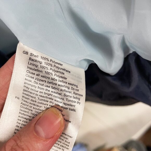 Helly-Hansen Cyclone Jacket in Navy - Waterproof, Breathable, Insulated Ski - Picture 7 of 7